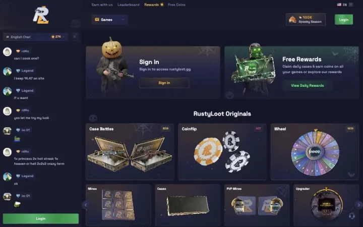 RustyLoot lobby screenshot